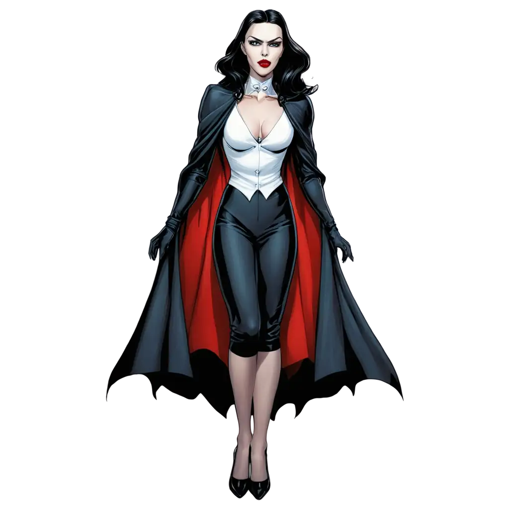 White-Female-Dracula-Full-Body-Comic-Book-Style-PNG-HighQuality-Scalable-Art-for-Creative-Projects