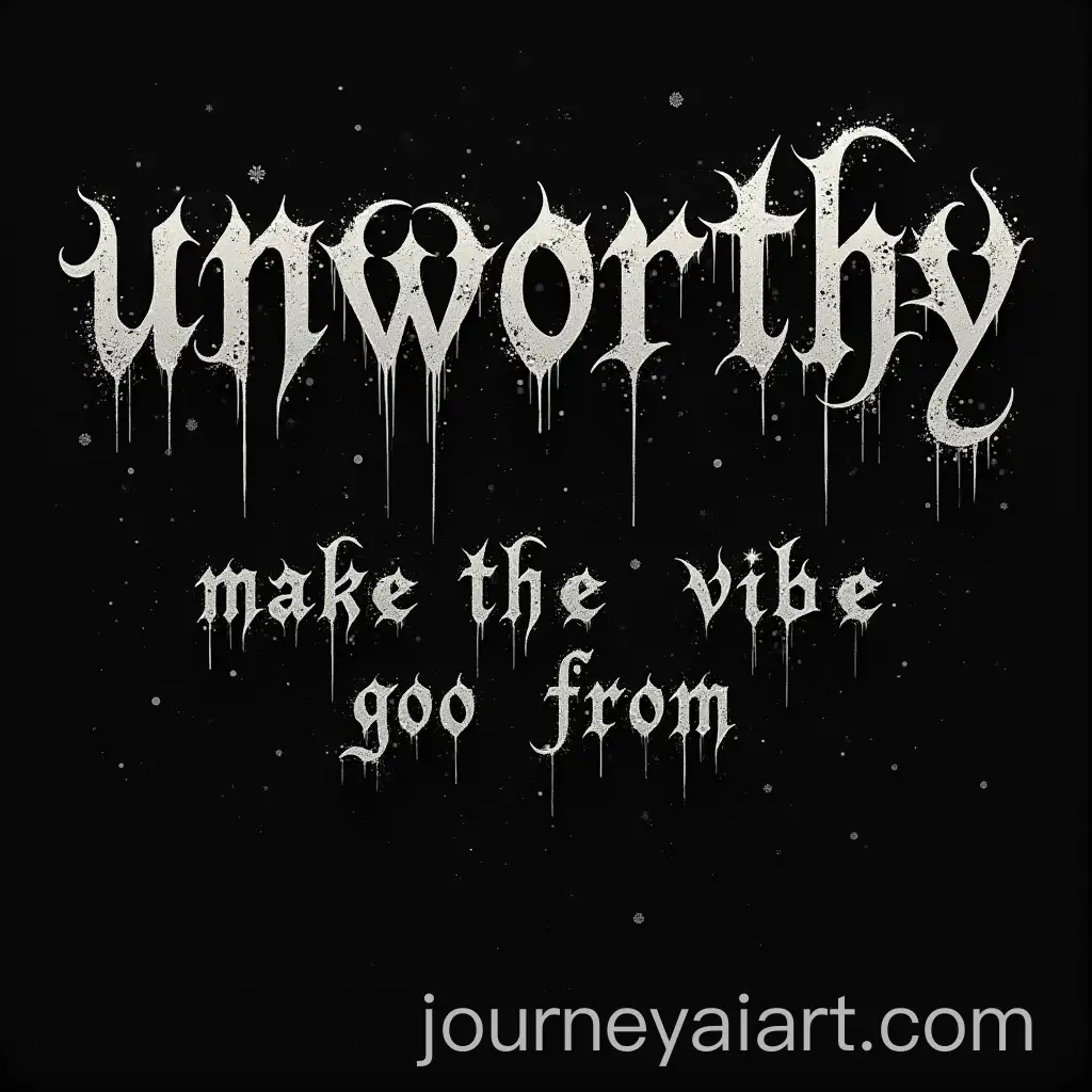 Gothic-BlackAI-Image-Prompt-Expansionletter-Death-Metal-Font-with-the-Word-Unworthy