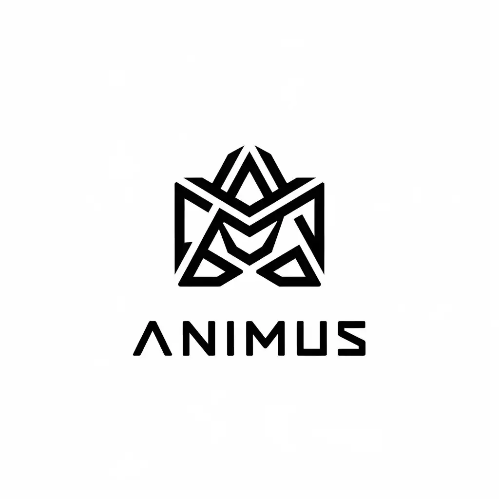 LOGO Design for Animus Futuristic Minimalist Style for Entertainment Industry with Clear Background