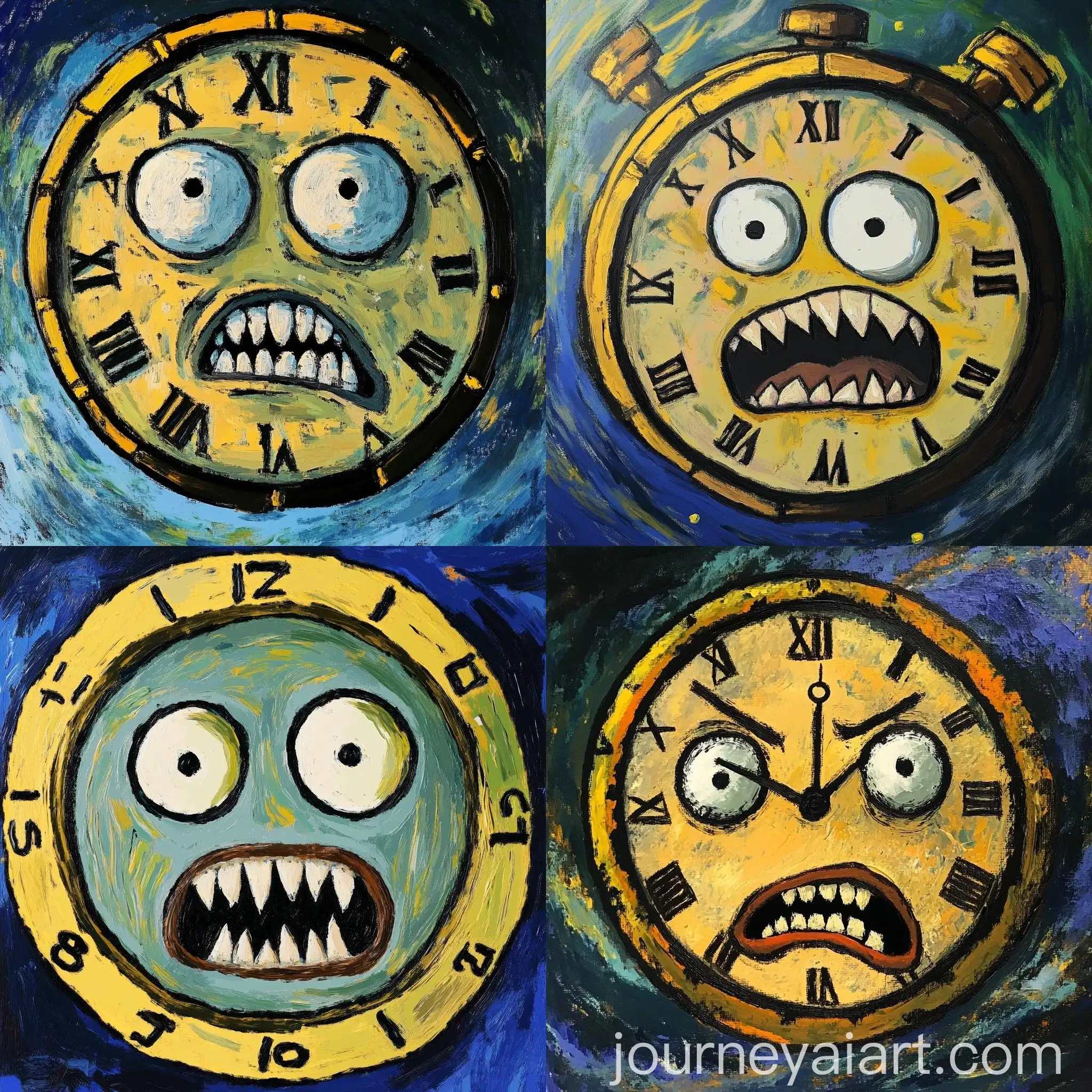 Flying-Timeroller-in-Van-Gogh-Style-Space-Painting