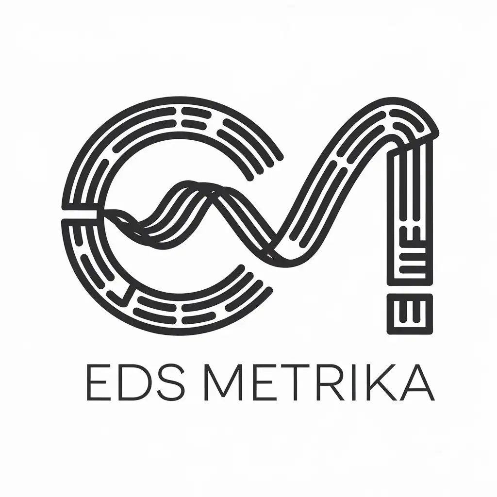 a vector logo design,with the text "EDS Metrika", main symbol:EDS Metrika,Moderate,clear background