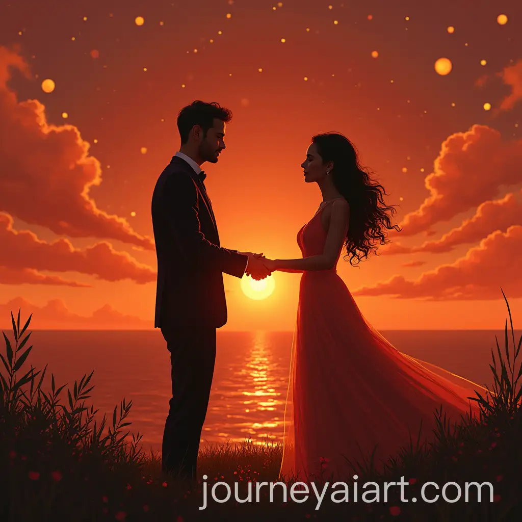 Romantic-African-Sunset-with-Nisho-Character