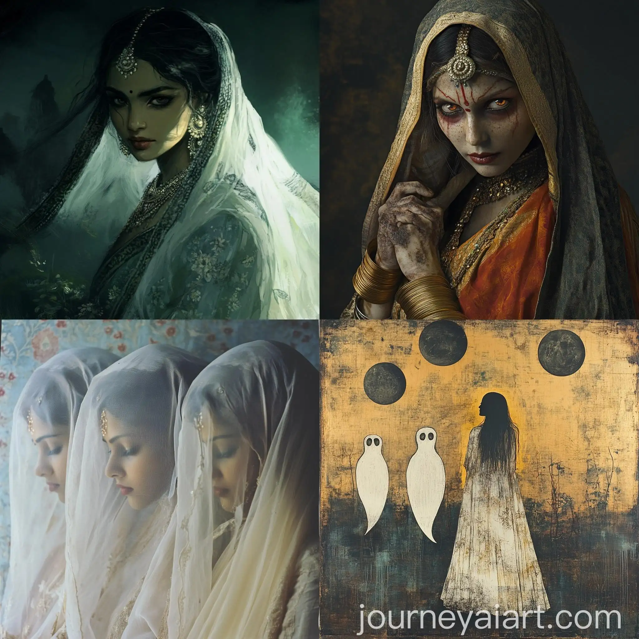 Indian-Ghost-Women-in-Haunting-Atmosphere
