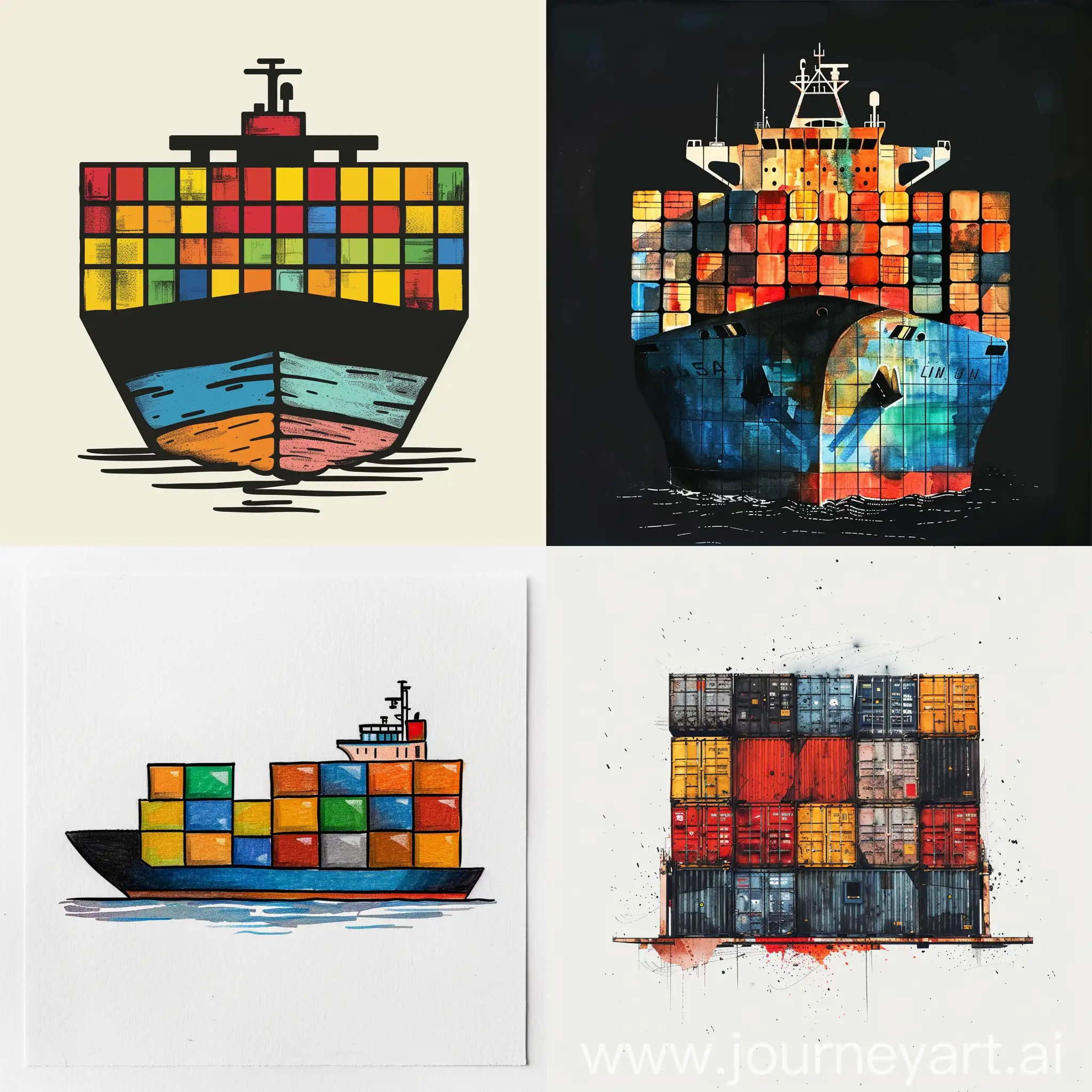 Container-Ship-Artistic-Design-with-Integrated-Container-Parts