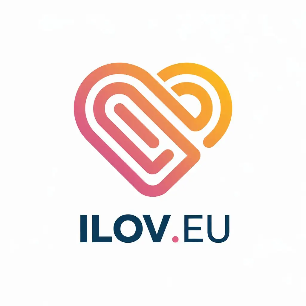 LOGO Design for iLoveU Heart Symbol with Vector Design for Internet Industry