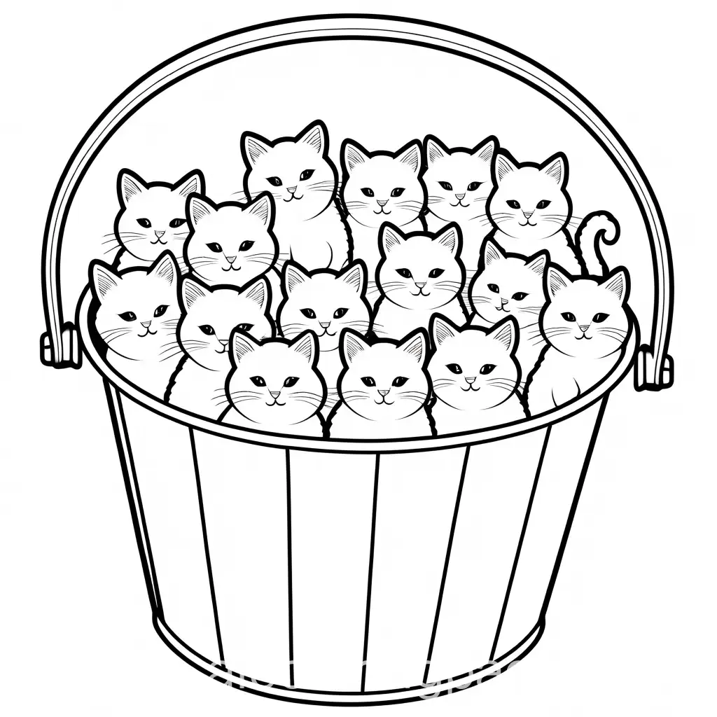 Coloring-Page-of-a-Bucket-Full-of-Purrs-for-Children