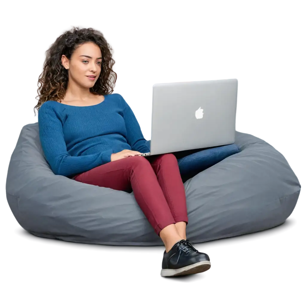 Creating-a-HighQuality-PNG-Image-of-a-Person-with-Laptop-on-a-Bean-Bag