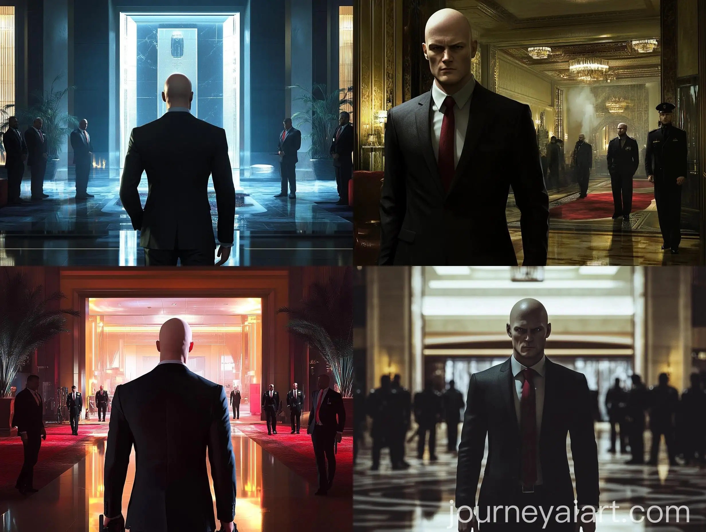 Undercover-Hitman-Surrounded-by-Sheikhs-and-Bodyguards-in-a-Luxurious-Hotel-Lounge