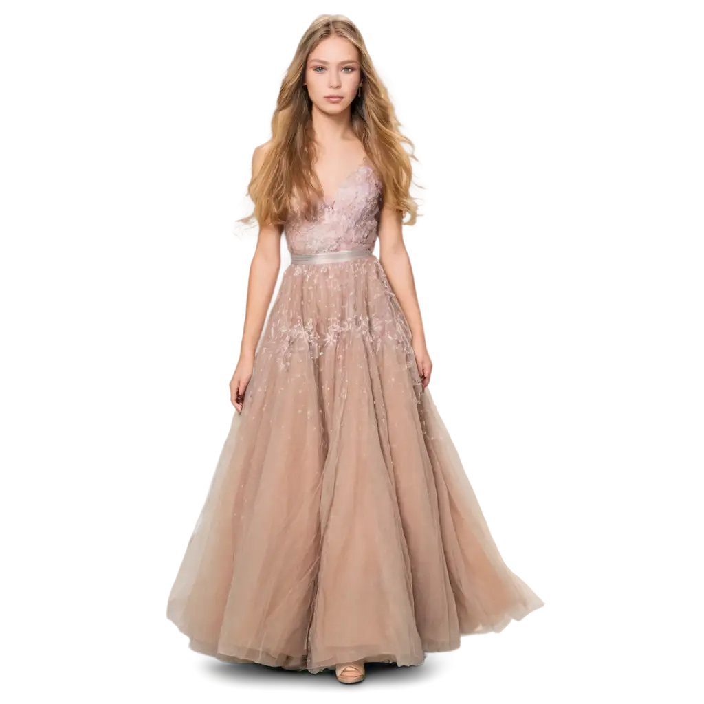 Girl-with-Long-Hair-in-a-Voluminous-Dress-on-the-Runway-PNG-Image-for-Fashion-and-Design