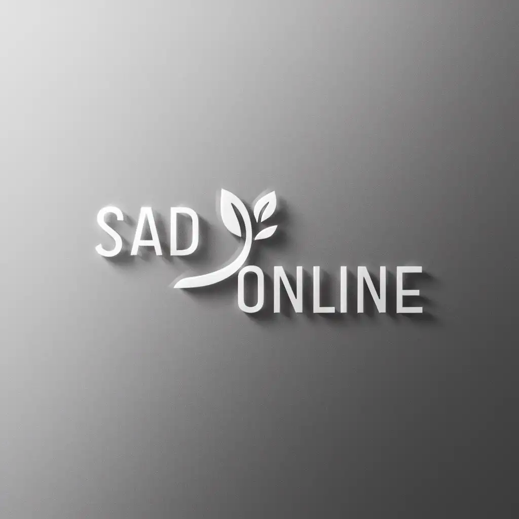 LOGO-Design-For-Sad-Online-Minimalistic-Seedling-Symbol-on-Clear-Background