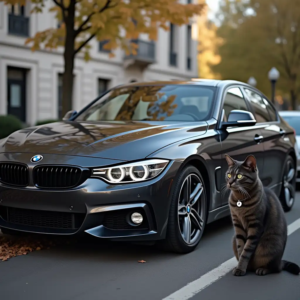 iPhone, BMW, cat