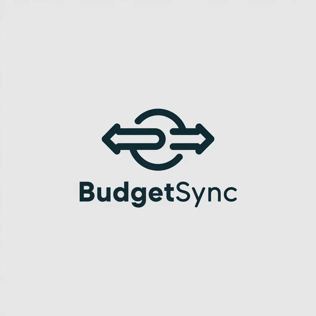 LOGO Design for BudgetSync Balanced Budget with Minimalistic Style for Finance Industry