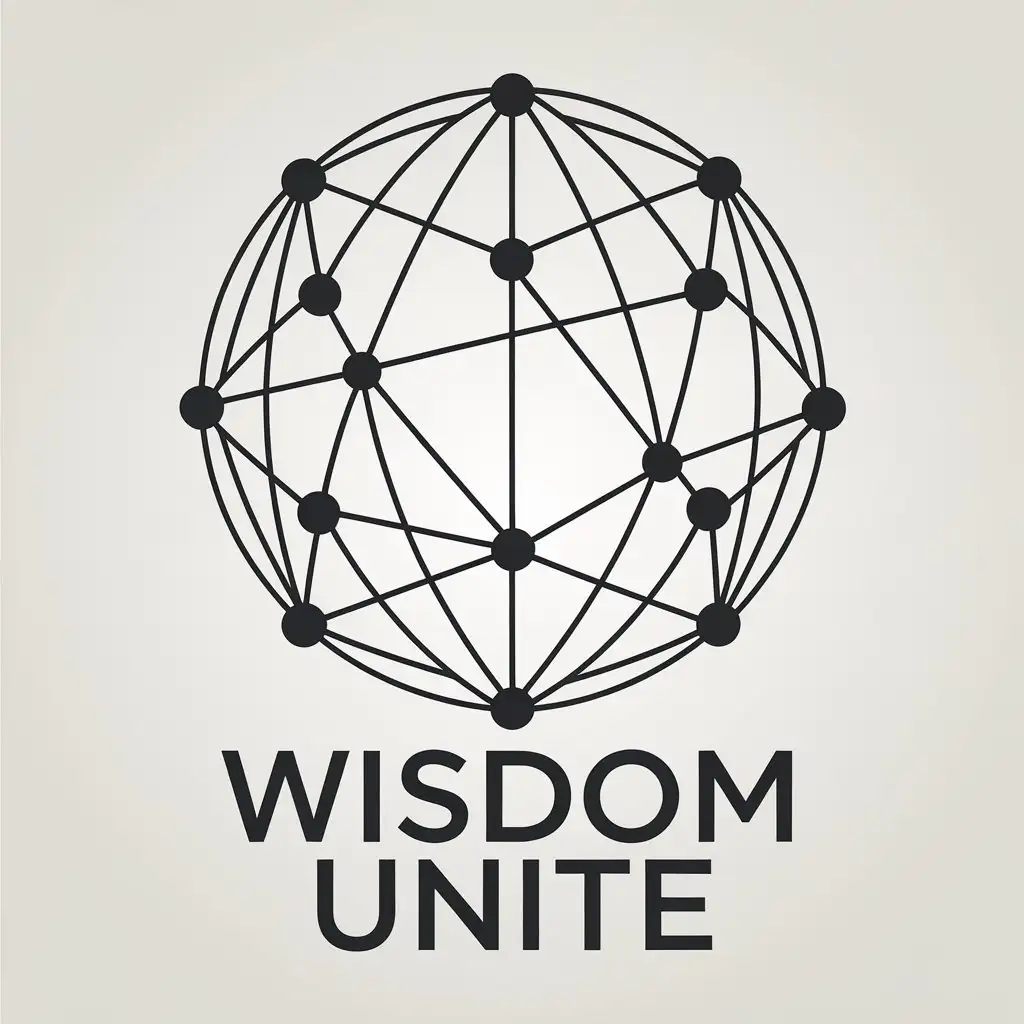 LOGO-Design-for-Wisdom-Unite-Global-Tech-Vibe-with-Clear-Background