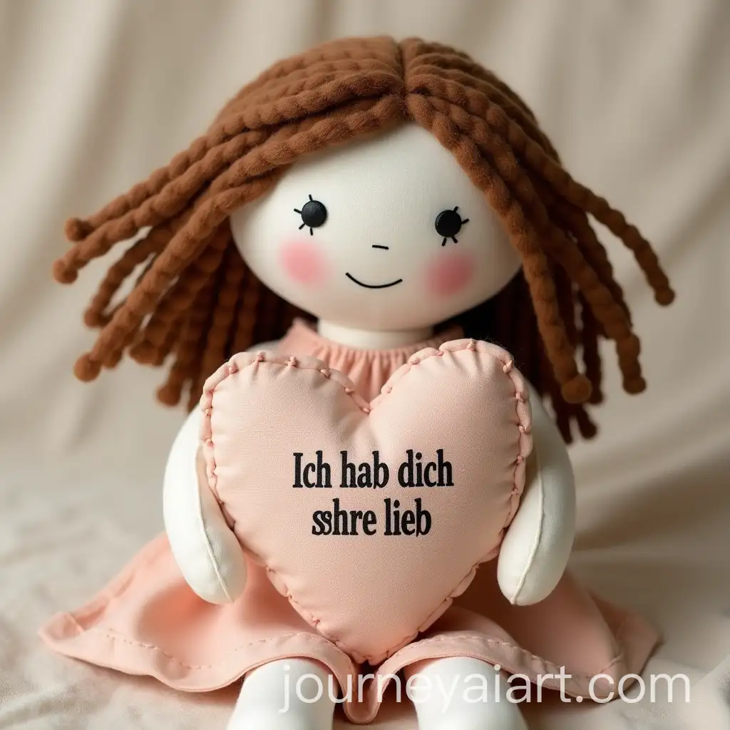 Handmade-Rag-Doll-with-HeartShaped-Pillow-and-Sweet-Message-of-Love