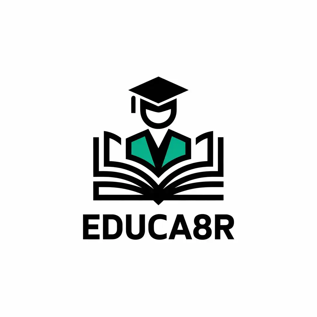 LOGO Design For educa8r Student Vector Logo for the Education Industry