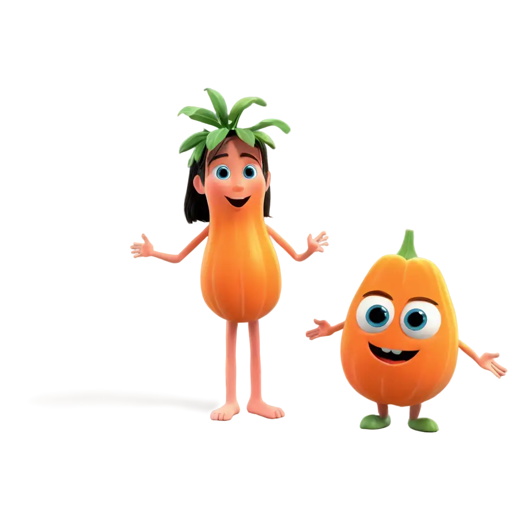 Papaya-Animation-PNG-with-Cute-Hands-and-Feet-Perfect-for-Fun-and-Whimsical-Designs