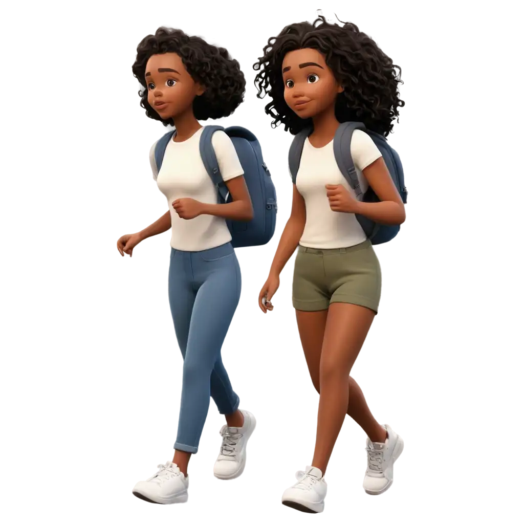 PNG-Image-of-a-BlackSkinned-Female-Character-Walking-with-a-Backpack