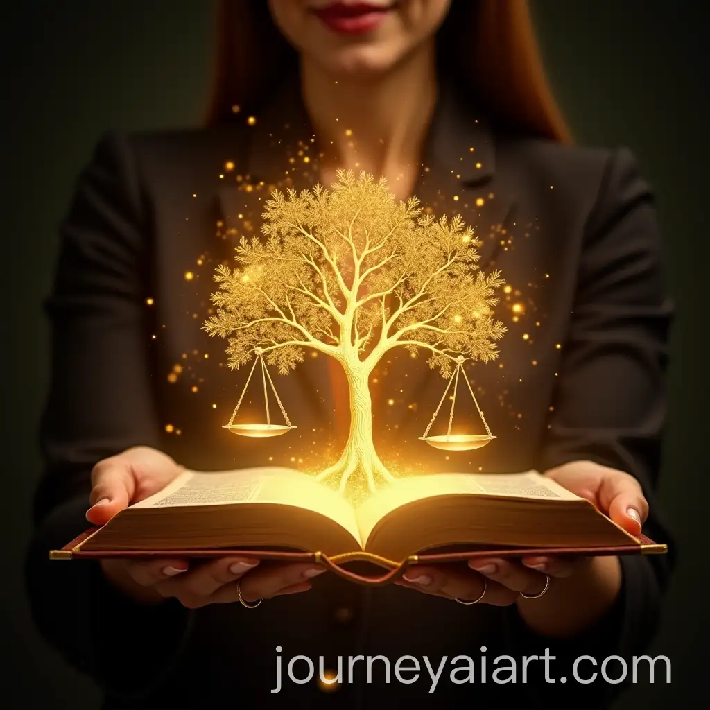 Woman-Lawyer-Holding-Radiant-Digital-Tree-of-Life-with-Scales-of-Justice-on-Open-Bible