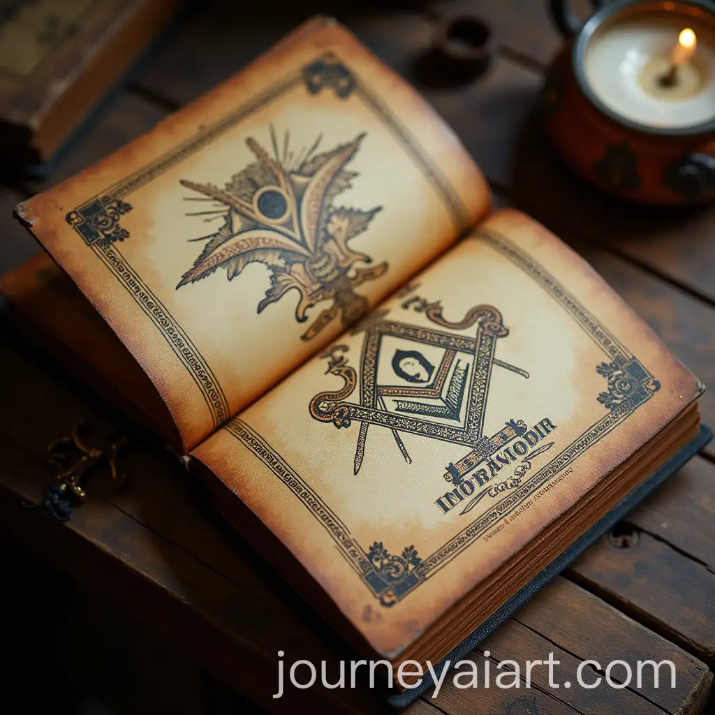 Freemasonry-Book-with-Intricate-Designs-and-Symbols