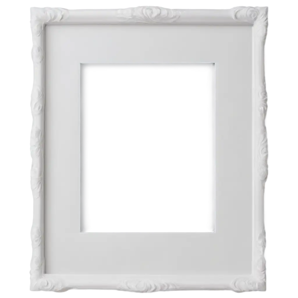 Elegant-White-Photo-Frame-PNG-Perfect-for-Your-Creative-Projects