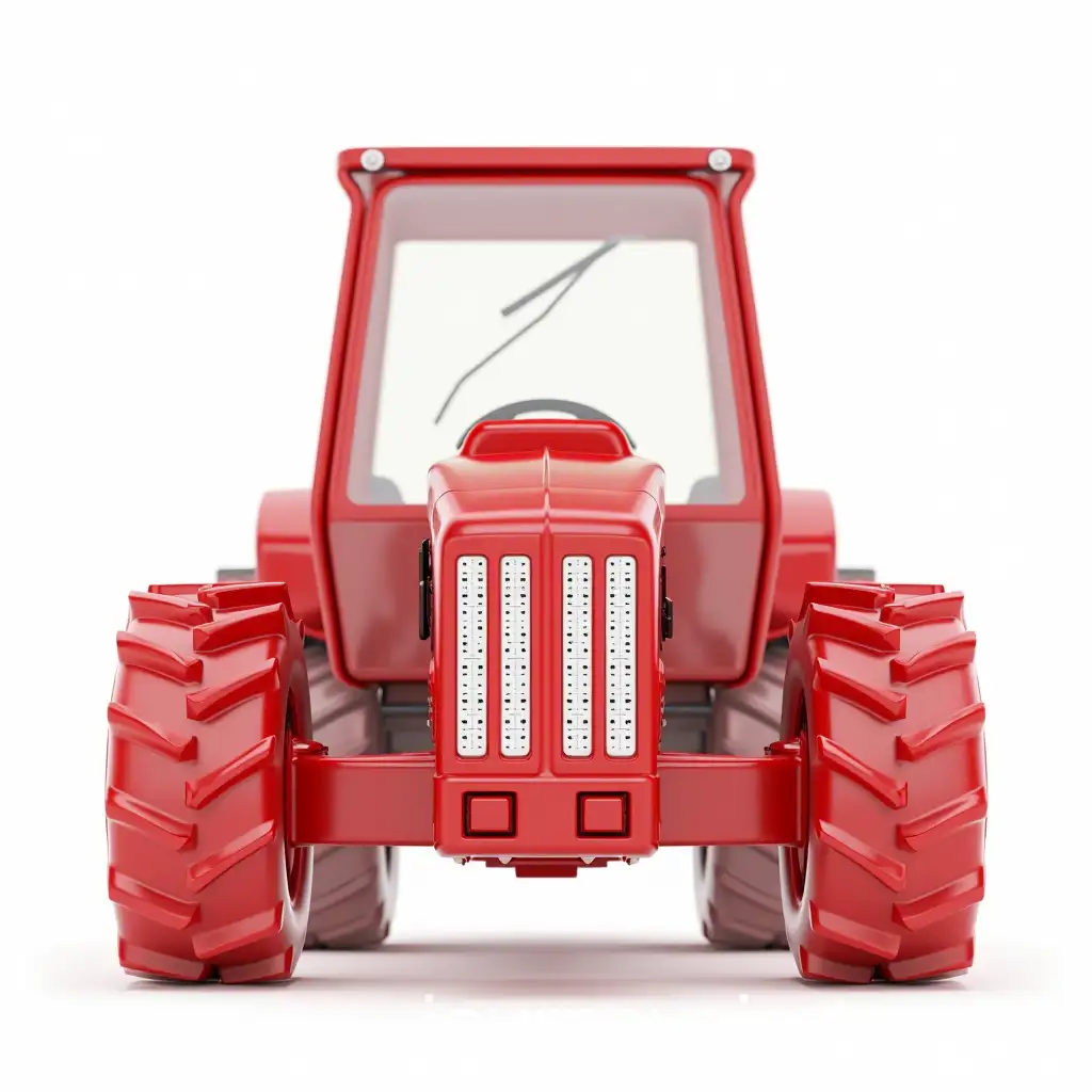 Realistic-Red-Industrial-Machine-Icons-on-White-Background
