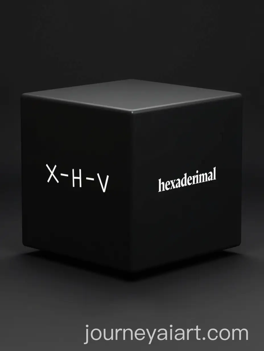 Black-Cube-with-White-Hexadecimal-Text-on-Front-Side