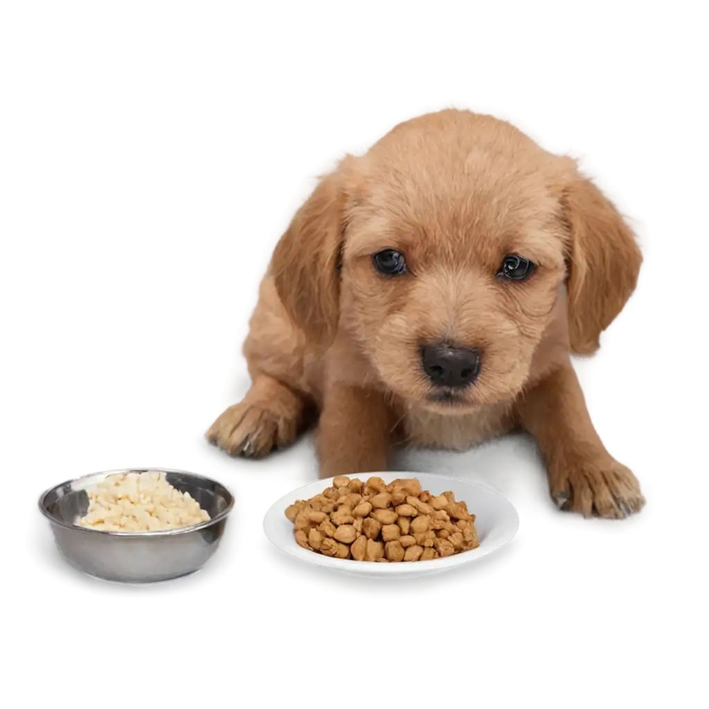 HighQuality-PNG-Image-of-a-Dog-Eating-Food-Detailed-AI-Art-Prompt