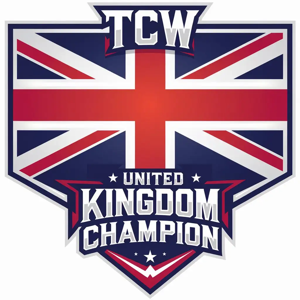 LOGO Design for TCW United Kingdom Champion UK Flag Inspired with Complex and Clear Background