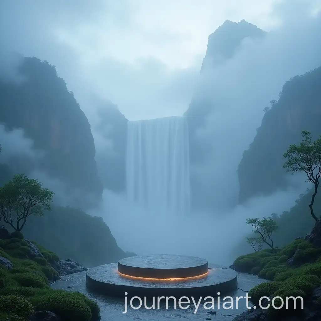 Ethereal-Landscape-with-Floating-Mountains-and-Mystical-Waterfall