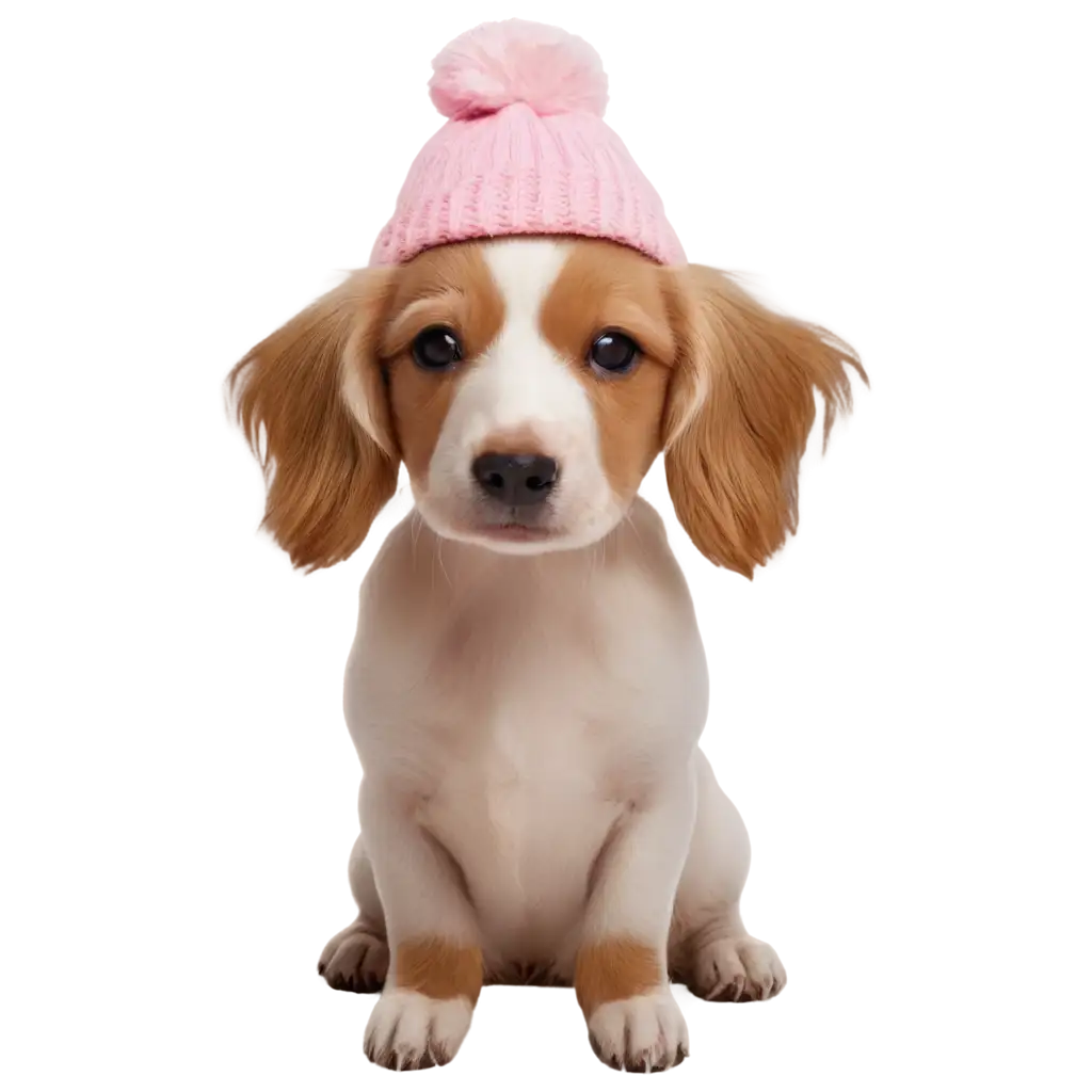 PNG-Image-of-a-Dog-with-a-Hat-Perfect-for-Creative-Designs-and-Projects