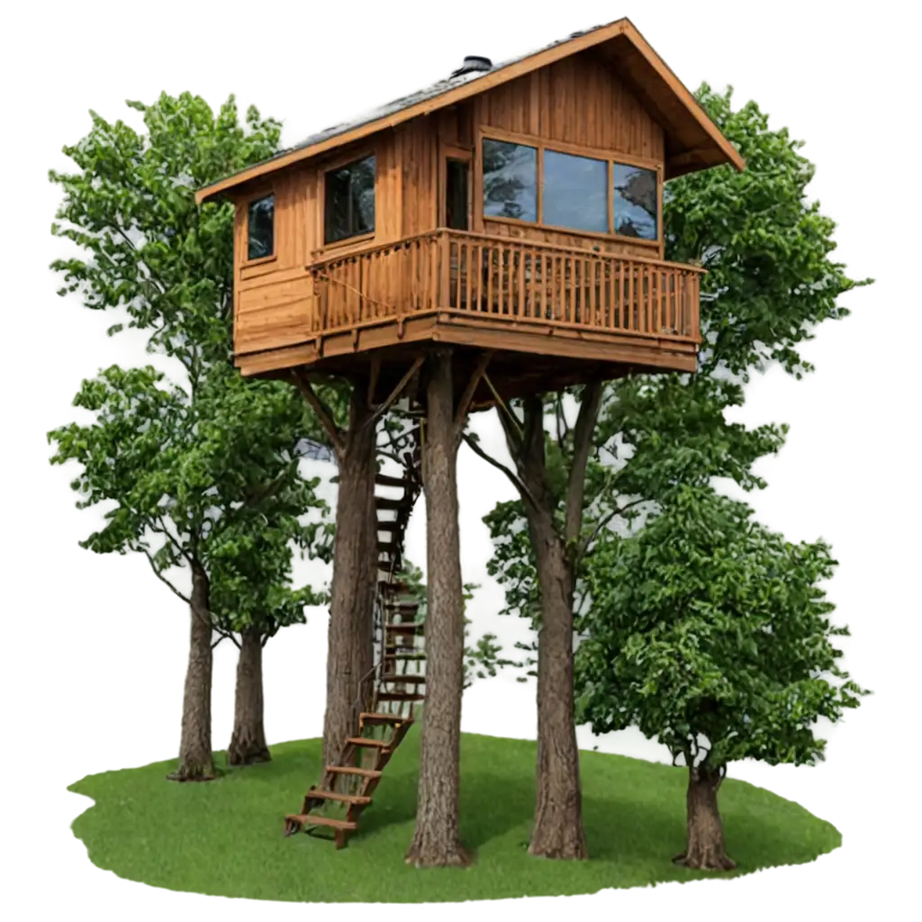 Explore-the-Charm-of-a-Tree-House-PNG-Perfect-for-Your-Creative-Projects