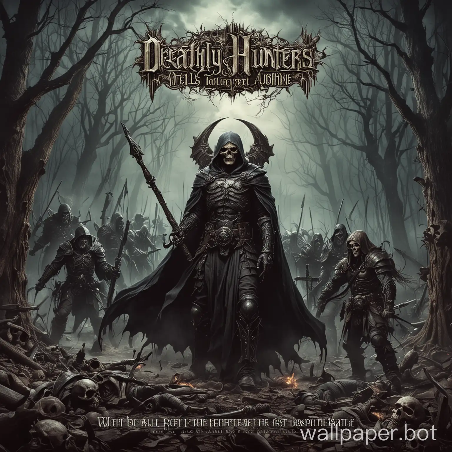 Deathly-Hunters-Metal-Album-Cover-When-the-Bell-Tolled-for-Their-Last-Battle