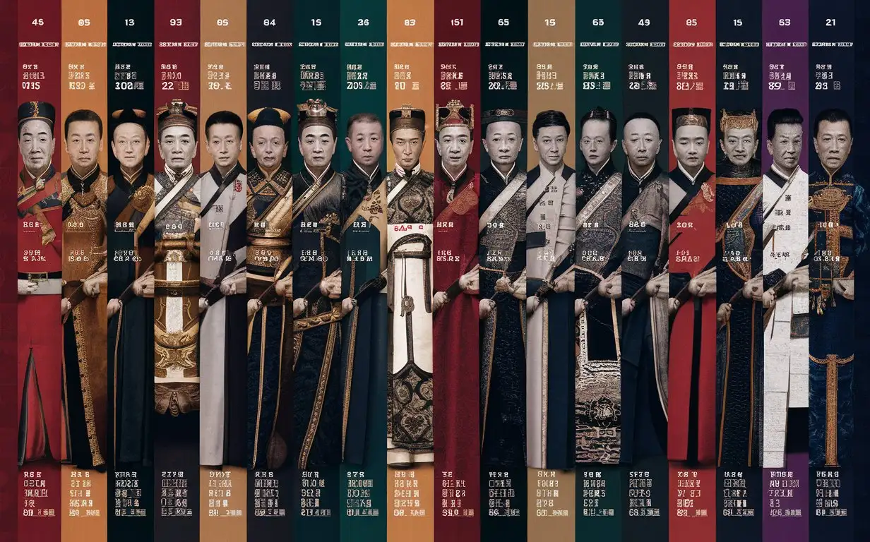 FullBody-Portraits-of-Ming-Dynasty-Emperors-with-Detailed-Historical-Data