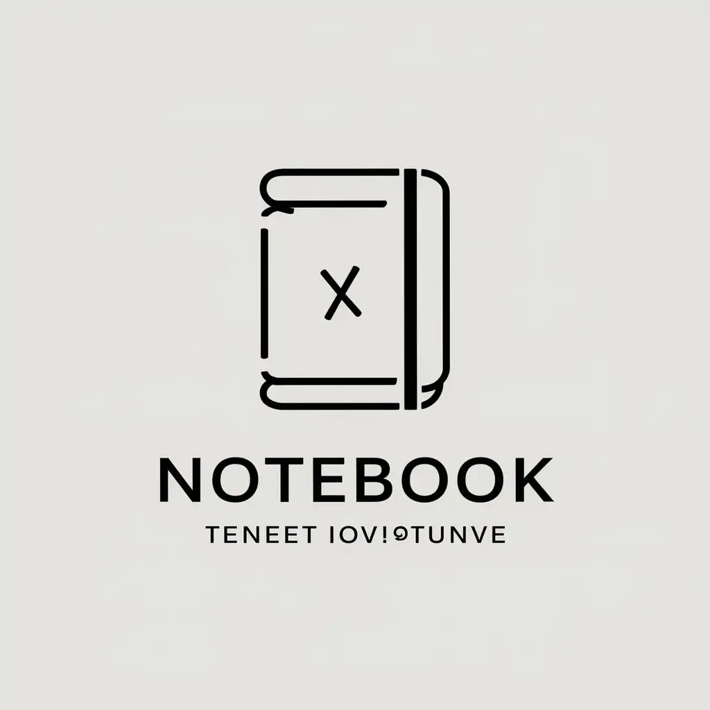 LOGO-Design-for-Notebook-Minimalistic-Vector-Design-with-Clear-Background