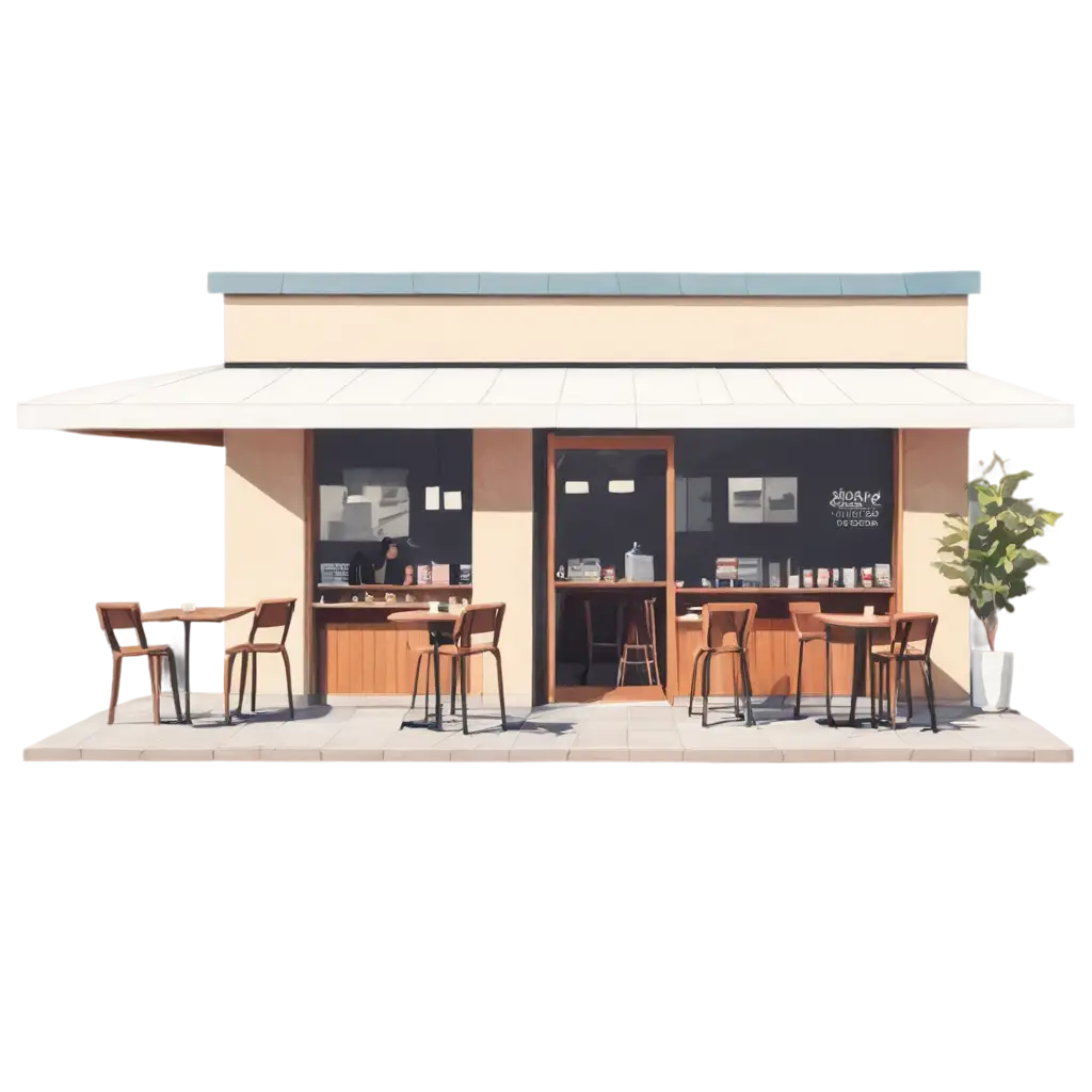 Illustration-of-Cafe-Building-in-Simple-Design-Full-Front-View-PNG-Image-for-Design-and-Architecture-Projects