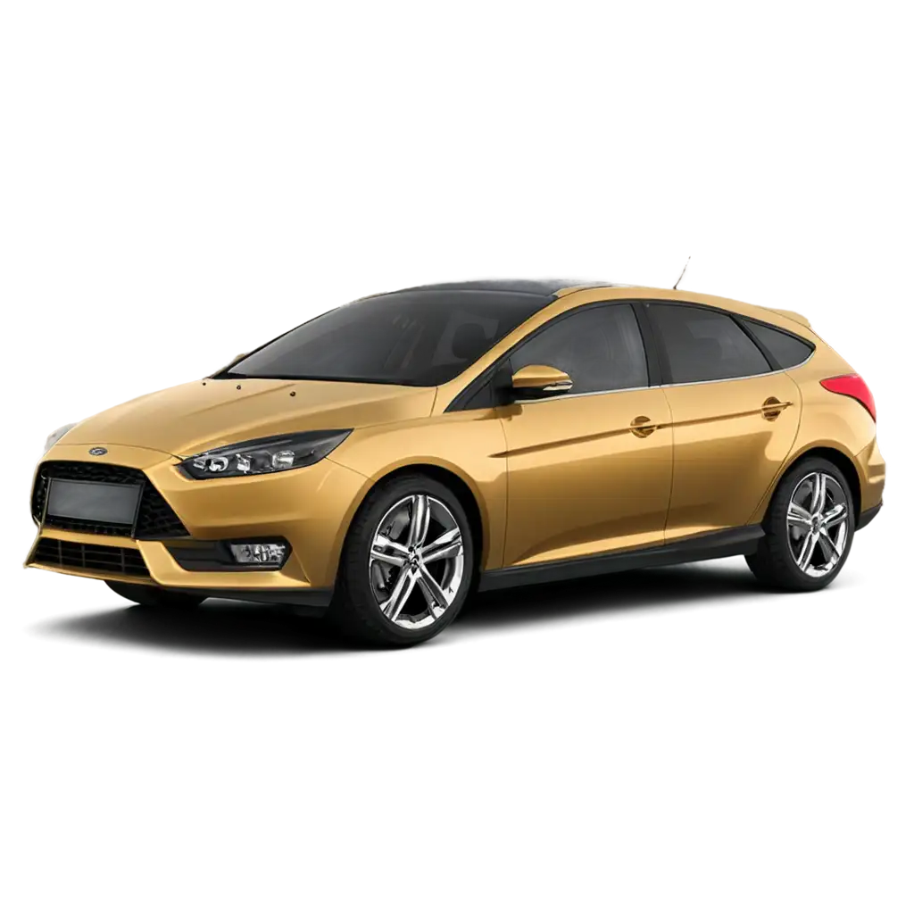 draw a ford focus with golden color