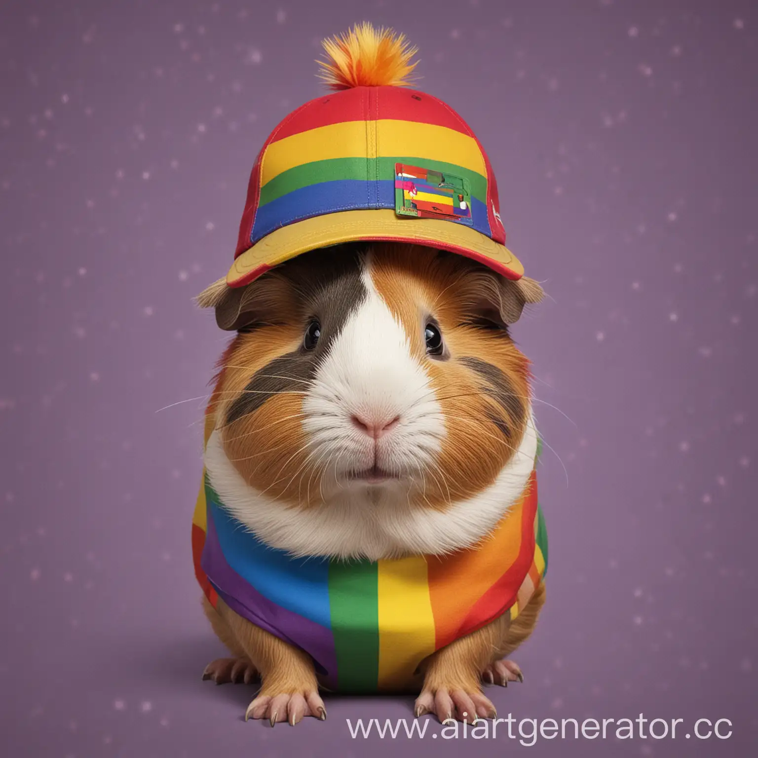 Guinea-Pig-in-LGBT-Flag-Colors-with-Money-and-Hamster-Pidor-TShirt