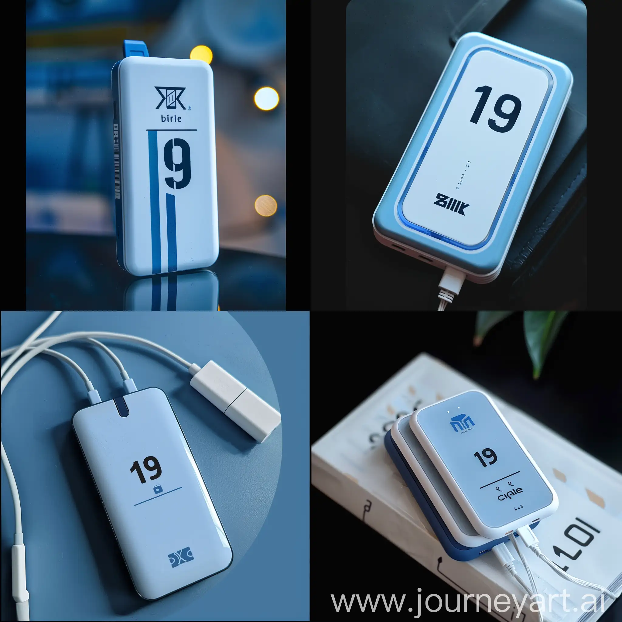 Blue-and-White-Powerbank-with-Number-19