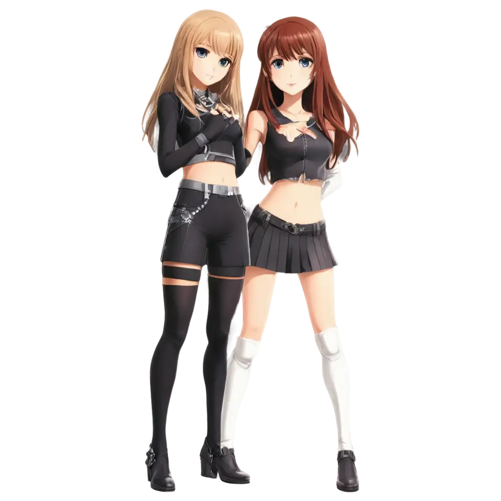 HighQuality-Transparent-PNG-of-Two-Anime-Style-Characters-Below-the-Knee-in-a-Natural-Pose