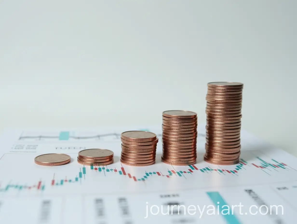 Stacks-of-Copper-Coins-on-a-Stock-Market-Chart-Representing-Financial-Growth
