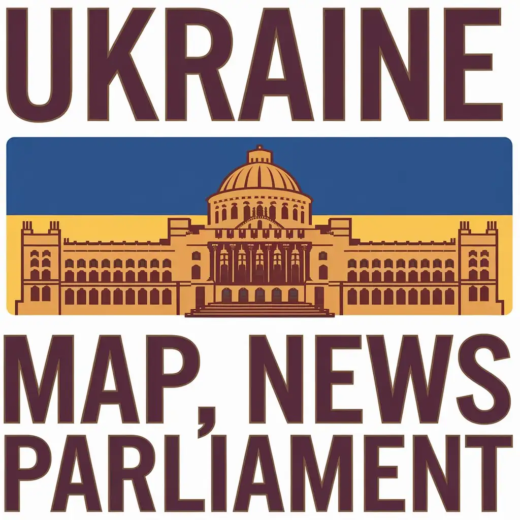 LOGO Design for Ukraine Map News Parliament Vector Logo Featuring PPN with Clear Background