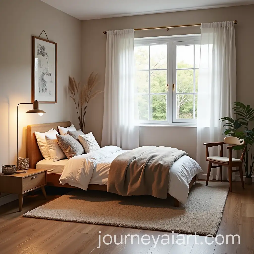 Cozy-Teen-Bedroom-with-Modern-Decor-and-Personal-Touches