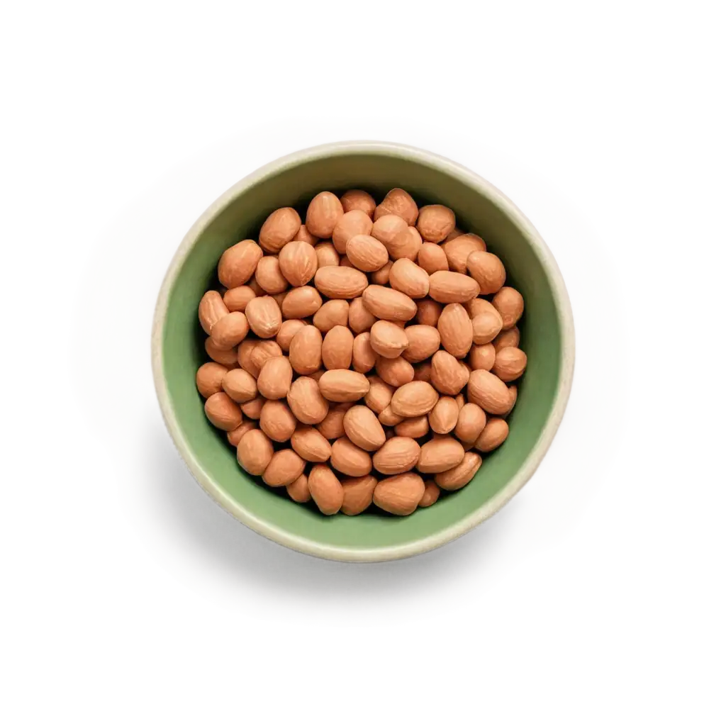 Top-View-of-a-Peanut-Bowl-HighQuality-PNG-for-Culinary-and-Design-Needs