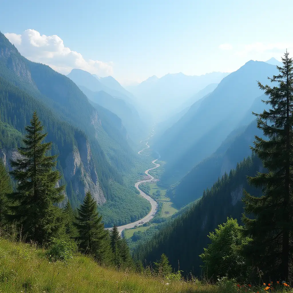 cool view from albania mountains