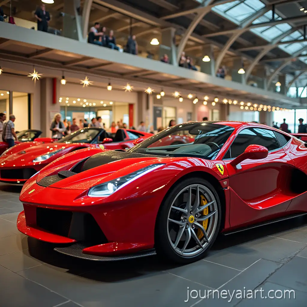 Red-Ferrari-Sports-Car-in-SleAI-Image-Prompt-Expansionek-Design-on-a-Luxury-Road