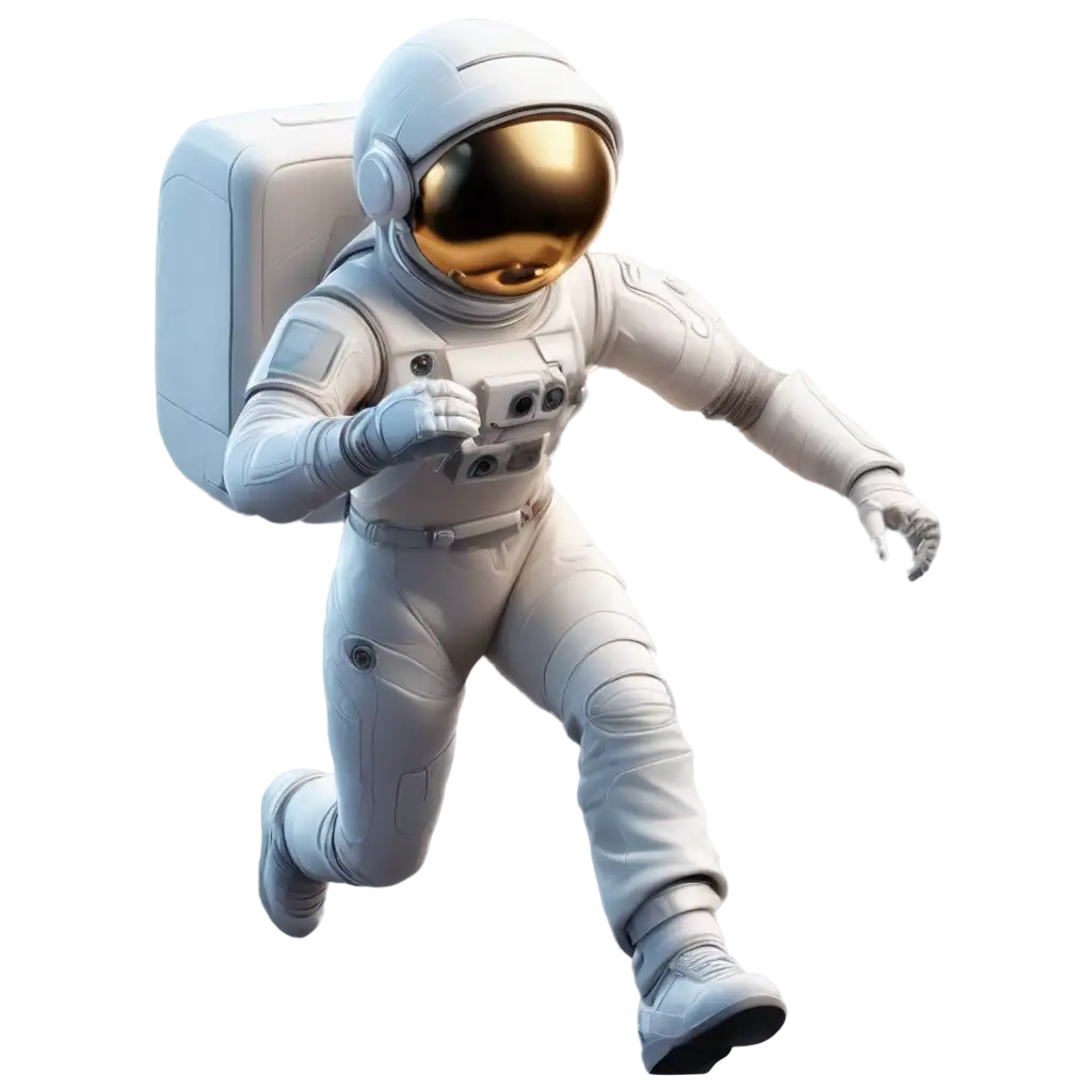 3D-Realistic-Astronaut-Running-in-Galaxy-PNG-Perfect-for-HighQuality-SpaceThemed-Visuals