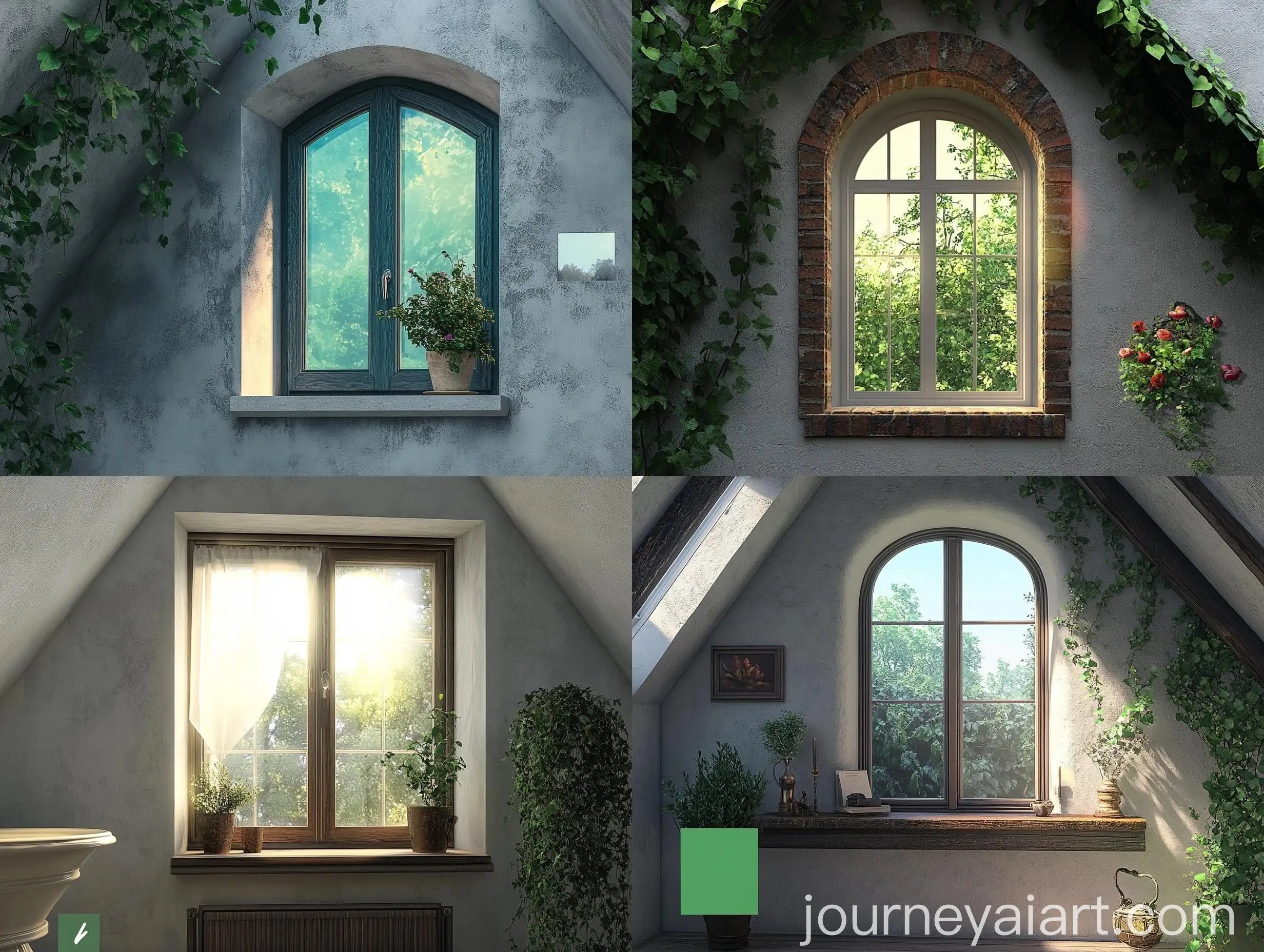 Detailed-Window-Design-with-Ornate-Finish-in-Artistic-Style