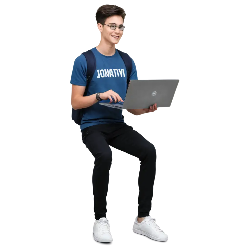 STUDENT WITH COMPUTER