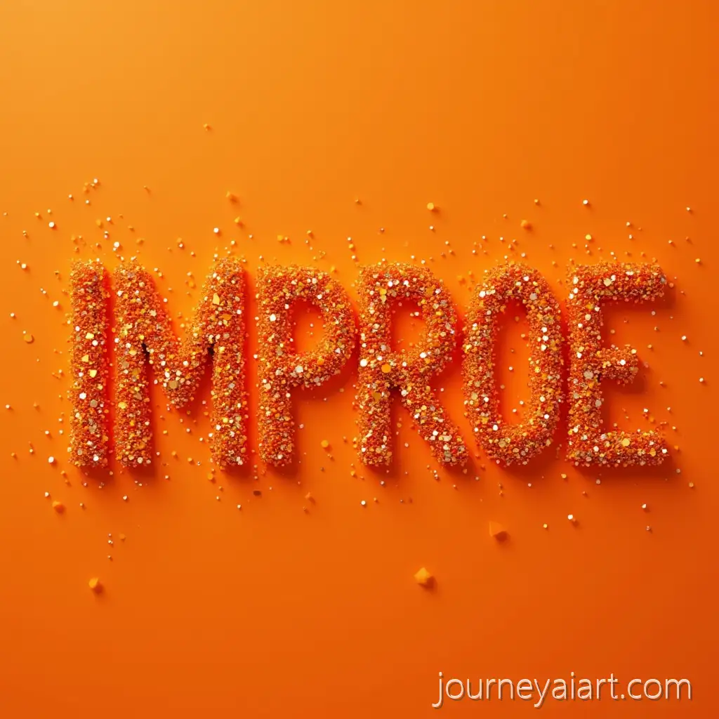 Sparkling-Glitter-Letters-on-Vibrant-Background-Without-Orange-Color