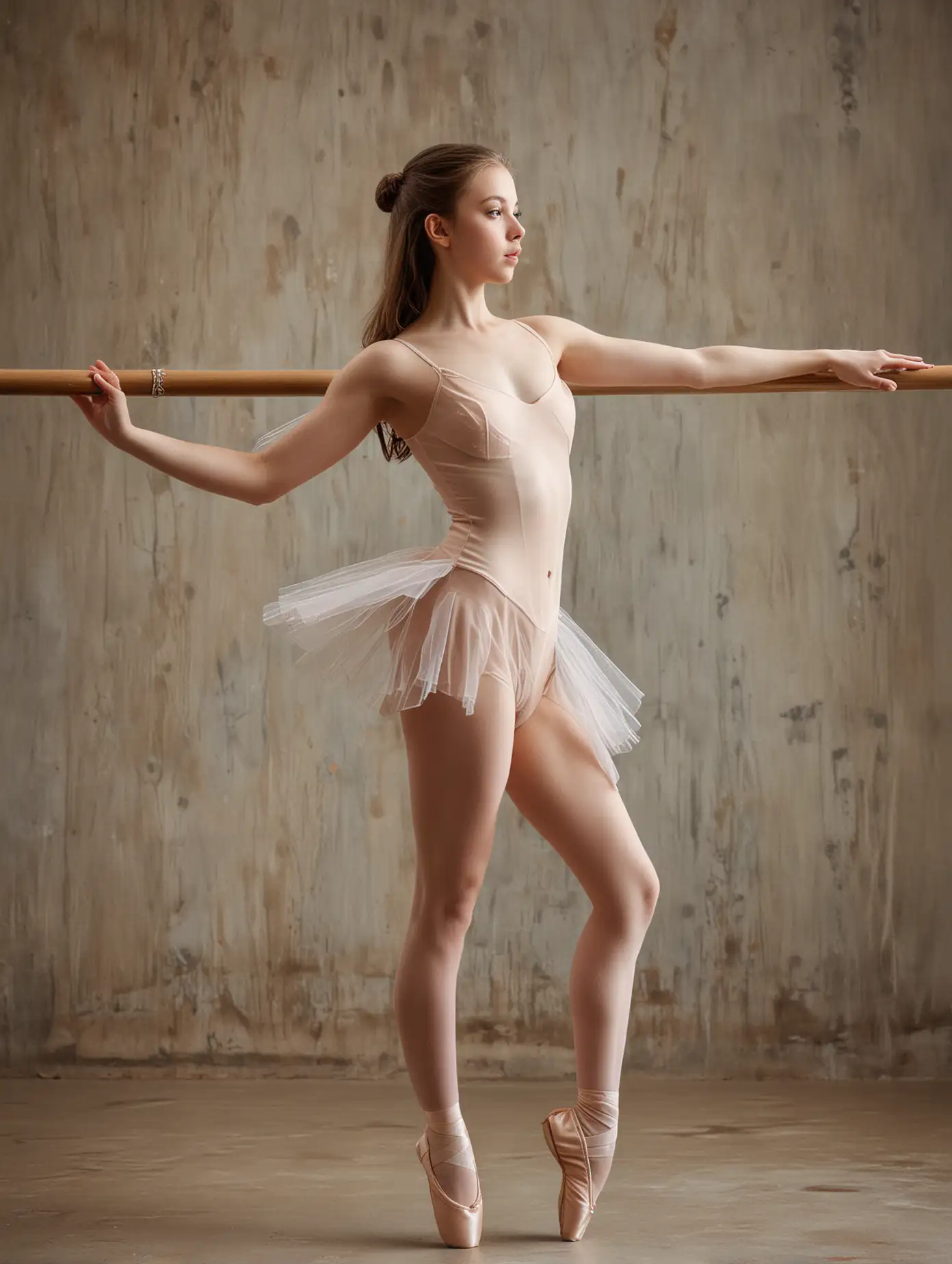 Artistic-Nude-Portrait-of-a-teen-girl-doing-ballet